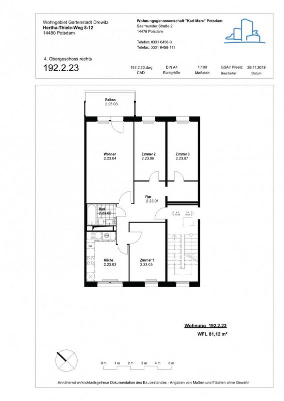Wohnen in Drewitz - 4-Raum-Wohnung zu vermieten - Photo 4