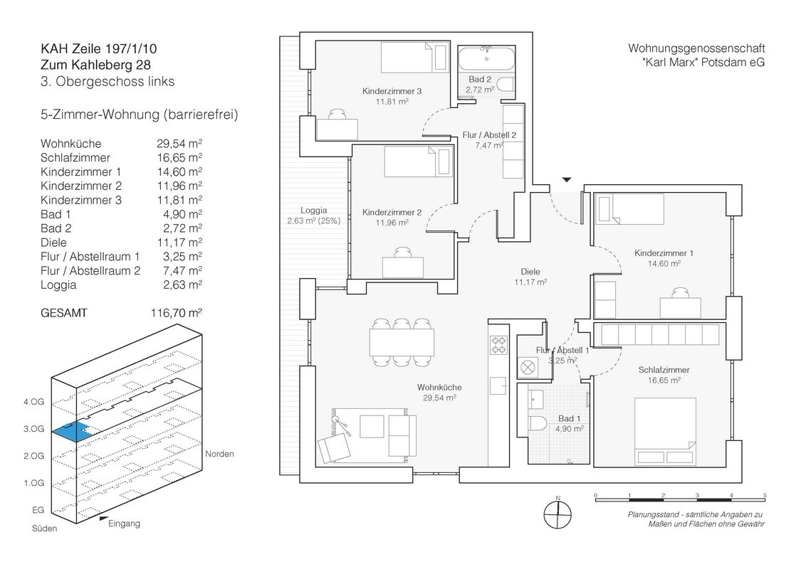 Neubau Zum Kahleberg - 5-Raum-Wohnung zu vermieten - Foto 4