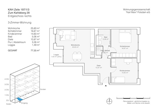 Neubau Zum Kahleberg - 3-Raum-Wohnung zu vermieten - Photo 4