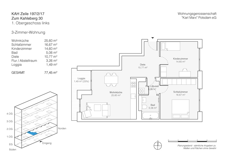 Neubau Zum Kahleberg - 3-Raum-Wohnung zu vermieten - Photo 4