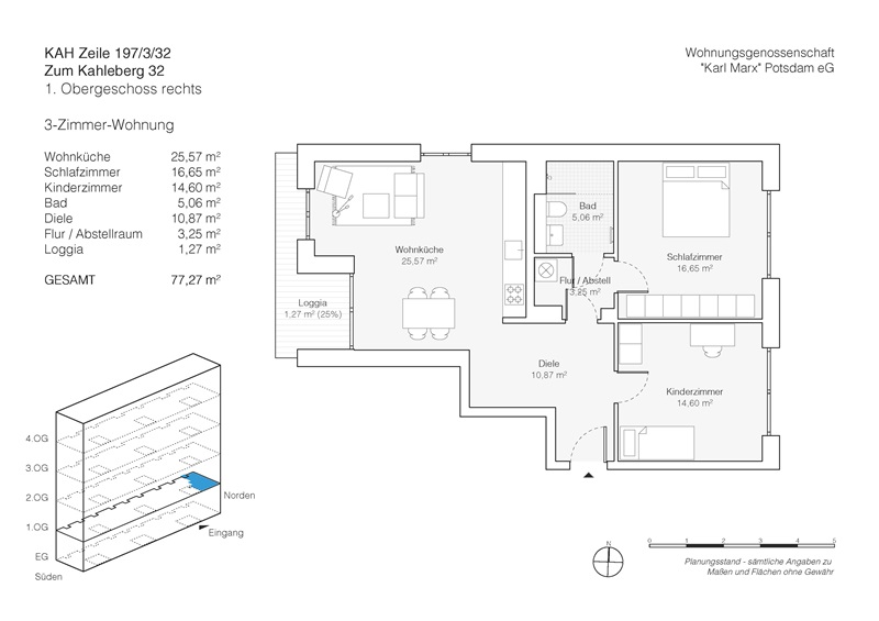 Neubau Zum Kahleberg - 3-Raum-Wohnung zu vermieten - Foto 4